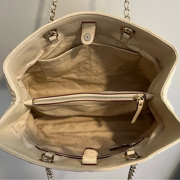 Kate Spade Cream Quilted Tote Bag - Picture 5 of 6